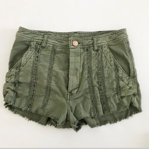 Free People high waist distressed Cut Off Shorts